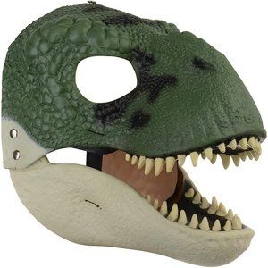 Kids Green Natural Latex Dinosaur Mask
